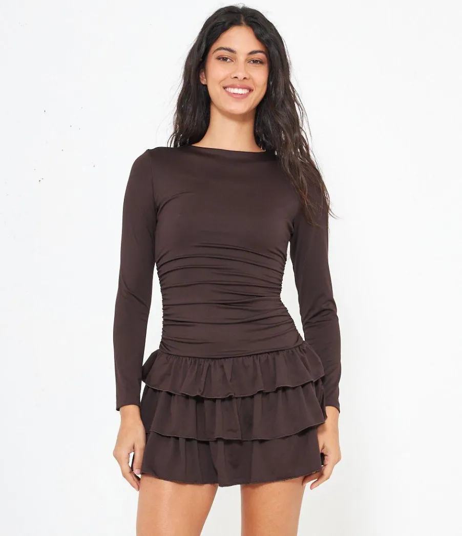 Zuiki Abito mini a balze Discount