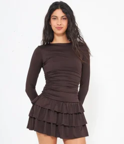 Zuiki Abito mini a balze Discount