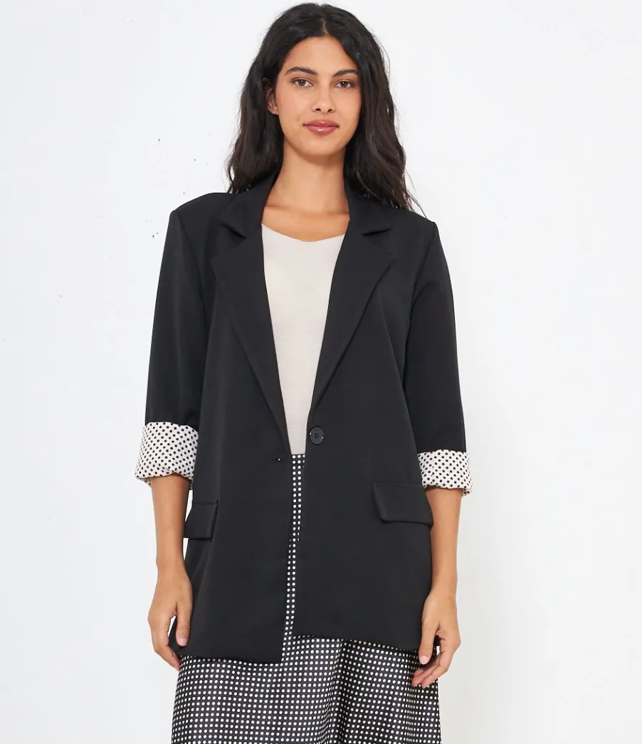Zuiki Blazer risvolti pois Hot
