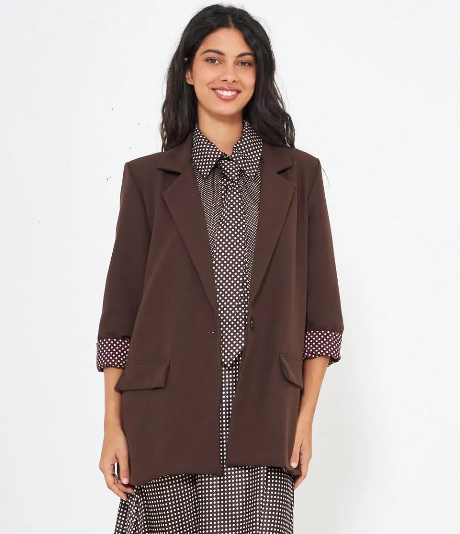 Zuiki Blazer risvolti pois Hot
