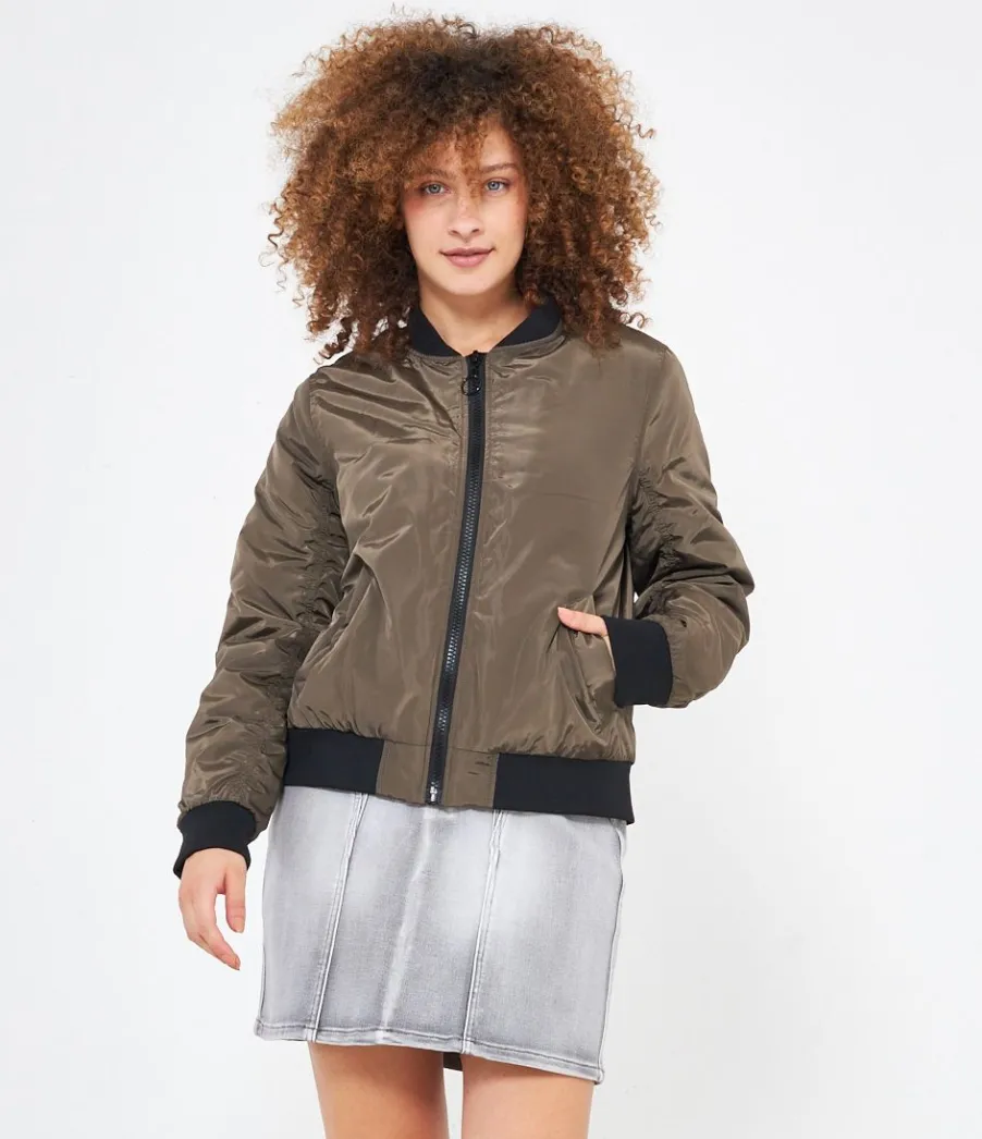 Zuiki Bomber con bordi a costine Sale