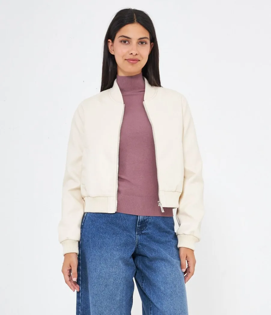 Zuiki Bomber effetto pelle New