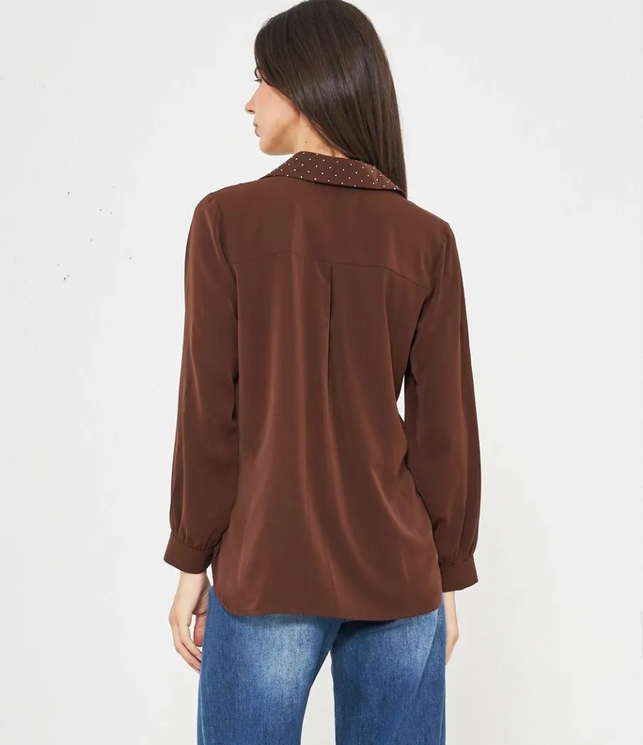 Zuiki Camicia con strass frontali Hot