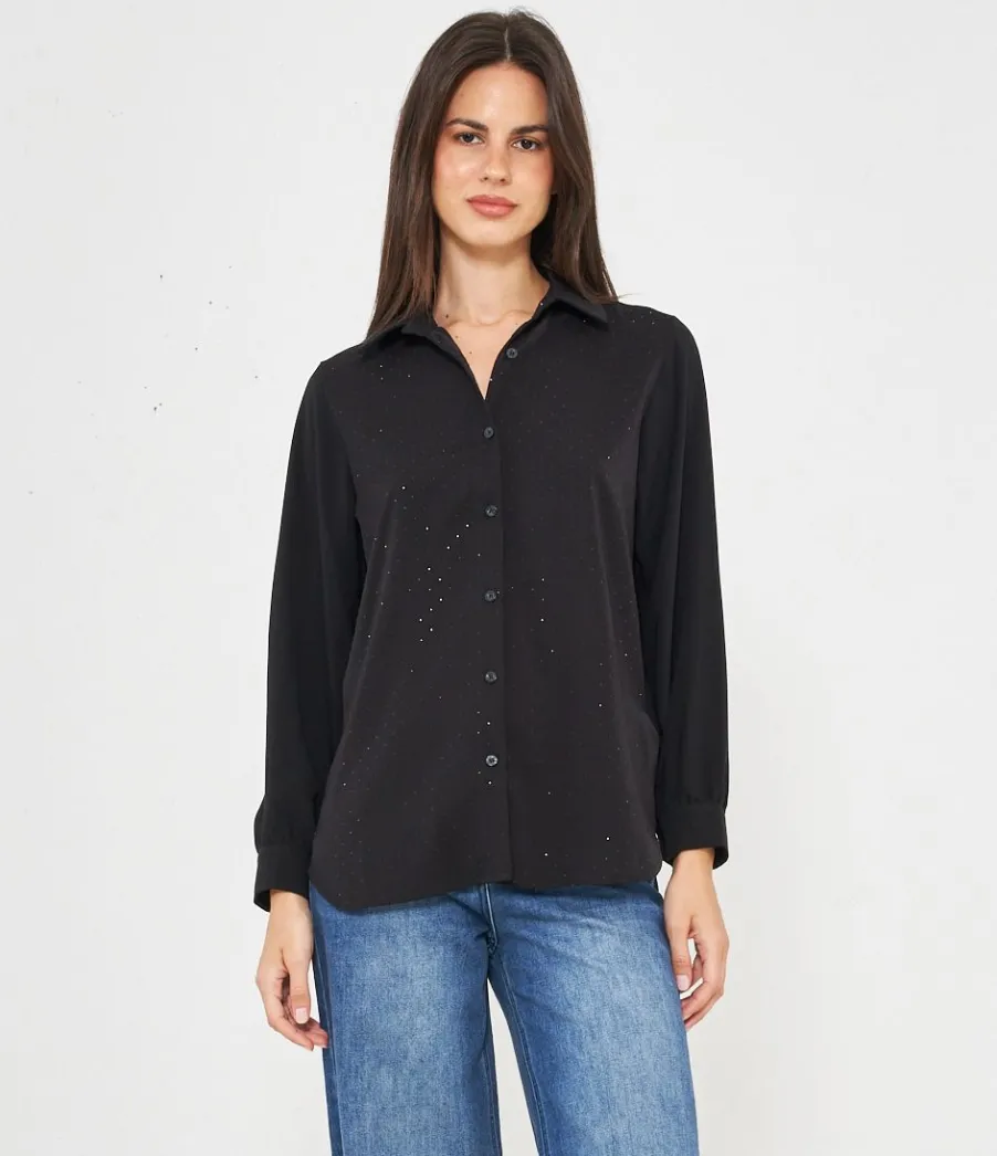Zuiki Camicia con strass frontali Hot