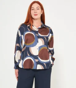 Zuiki Camicia fantasia geometrica