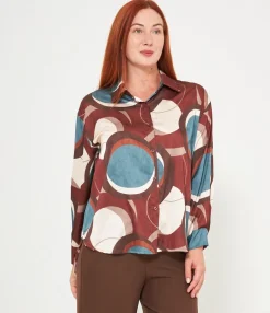 Zuiki Camicia fantasia geometrica