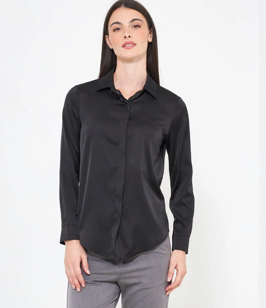 Zuiki Camicia in raso Discount