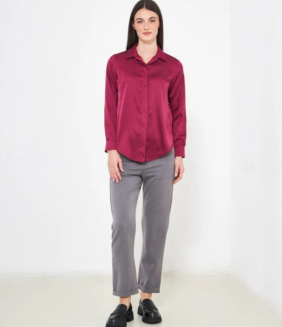 Zuiki Camicia in raso Discount