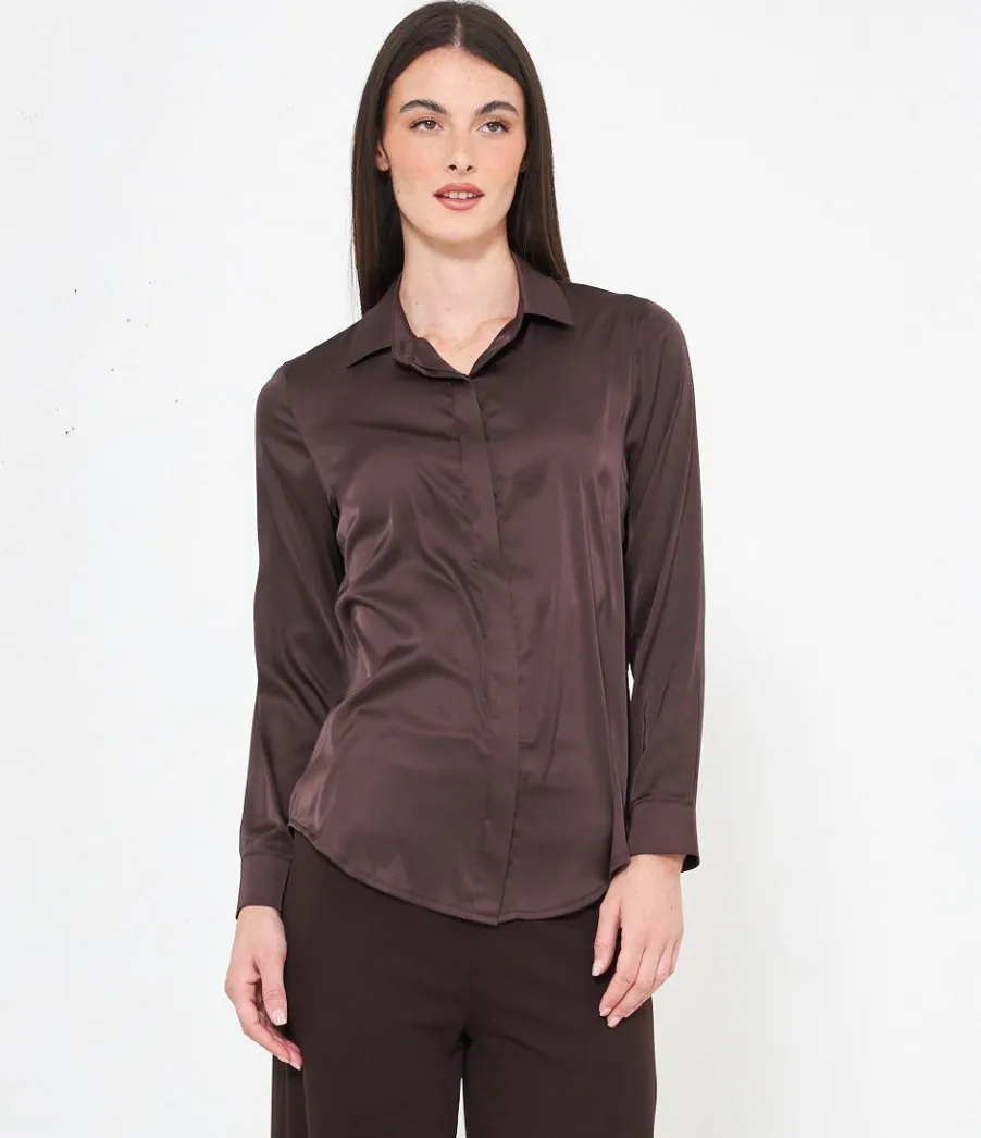 Zuiki Camicia in raso Discount