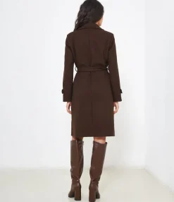 Zuiki Cappotto midi con cintura Sale
