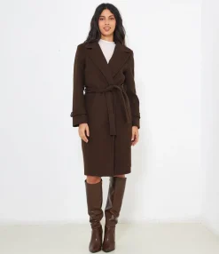 Zuiki Cappotto midi con cintura Sale