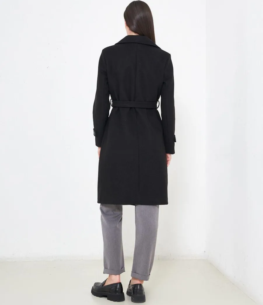 Zuiki Cappotto midi con cintura Sale