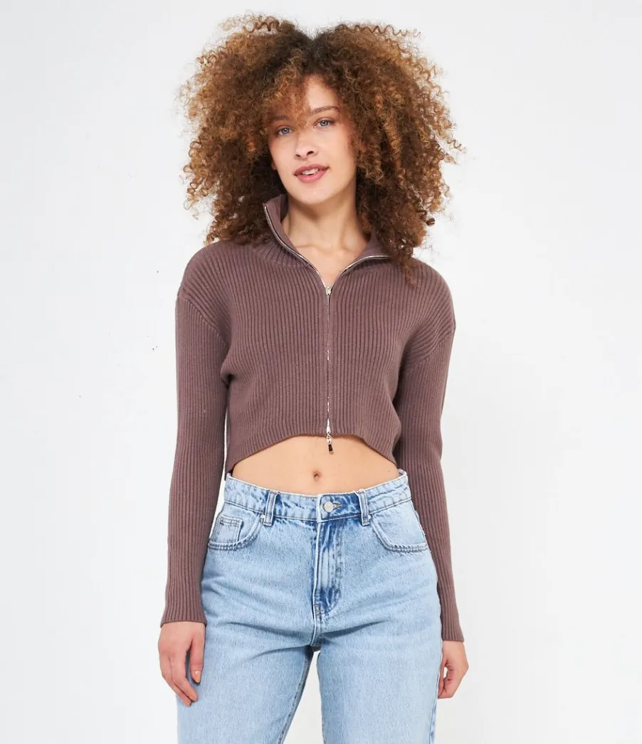 Zuiki Cardigan con zip Clearance