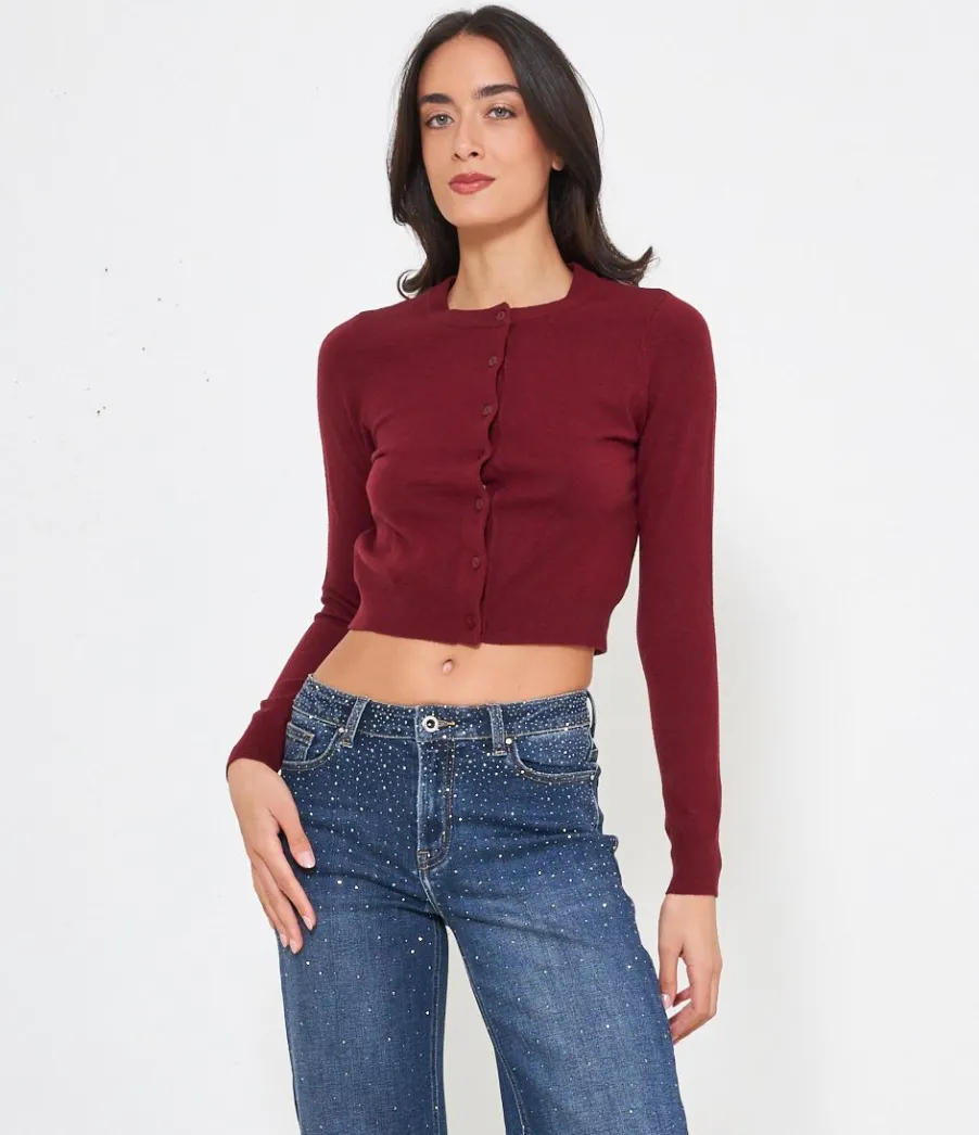 Zuiki Cardigan crop Discount