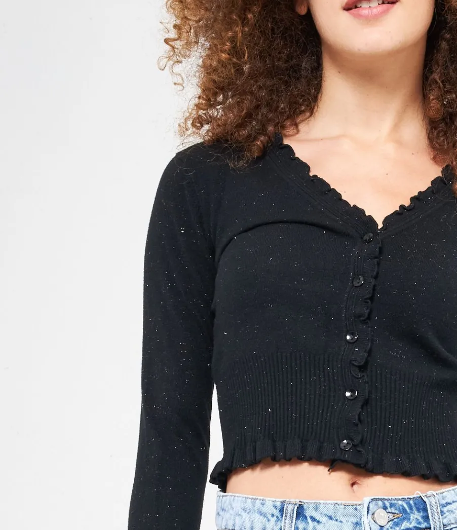 Zuiki Cardigan crop Online