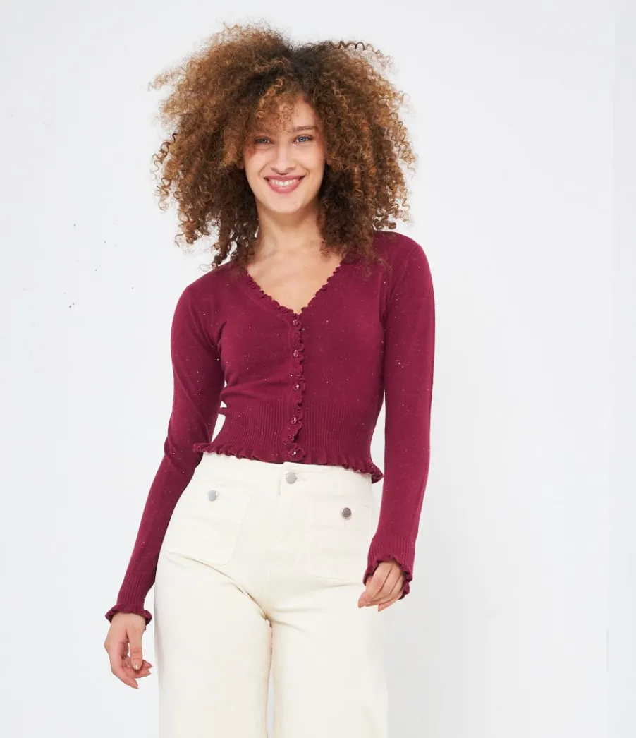 Zuiki Cardigan crop Online