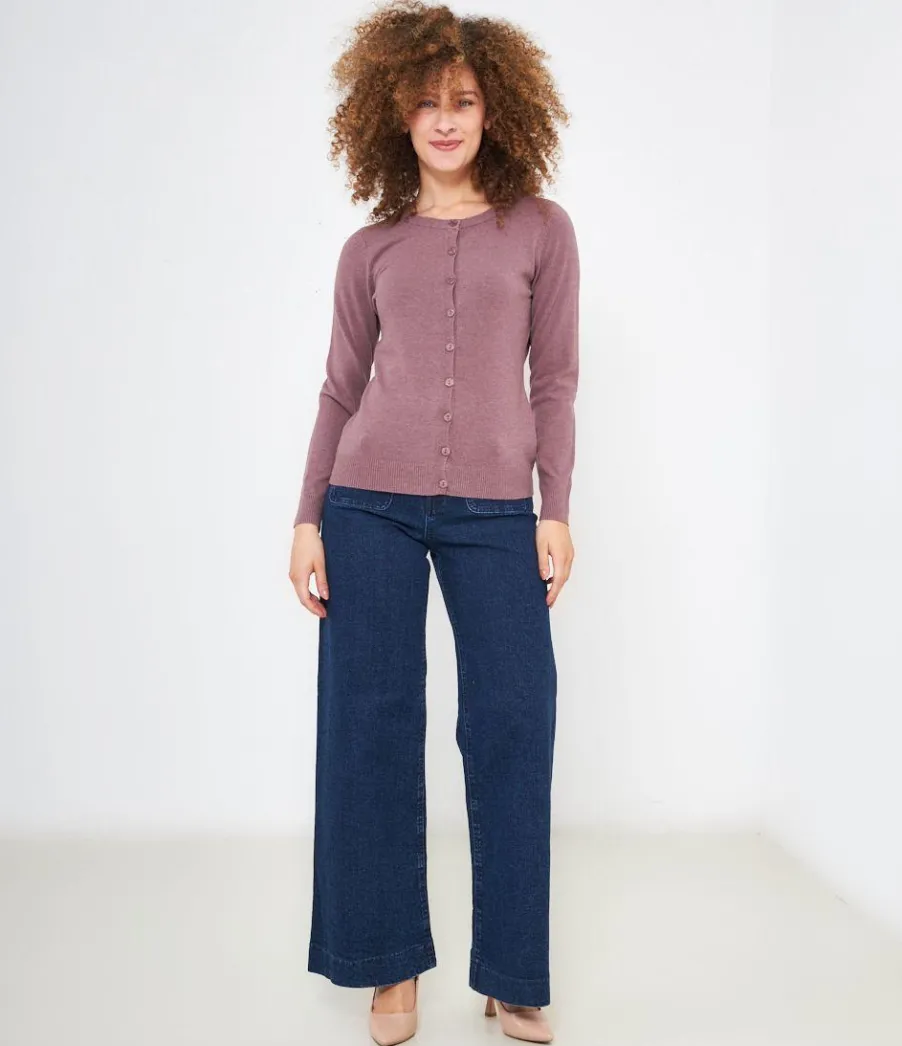 Zuiki Cardigan scollo tondo Online