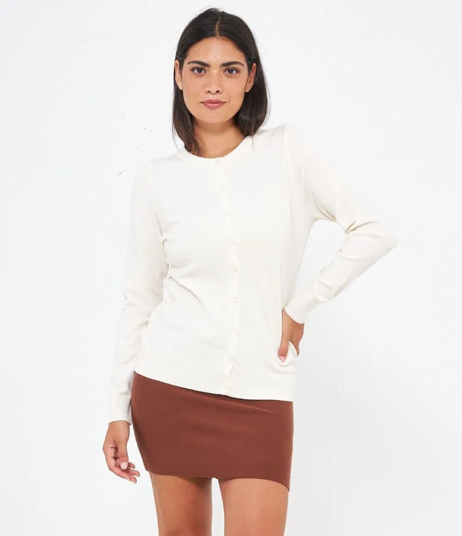 Zuiki Cardigan scollo tondo Online