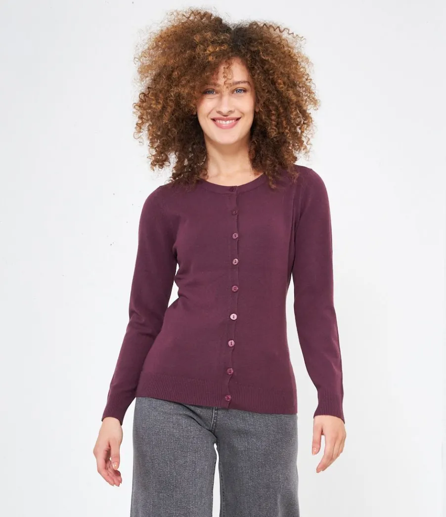 Zuiki Cardigan scollo tondo Online