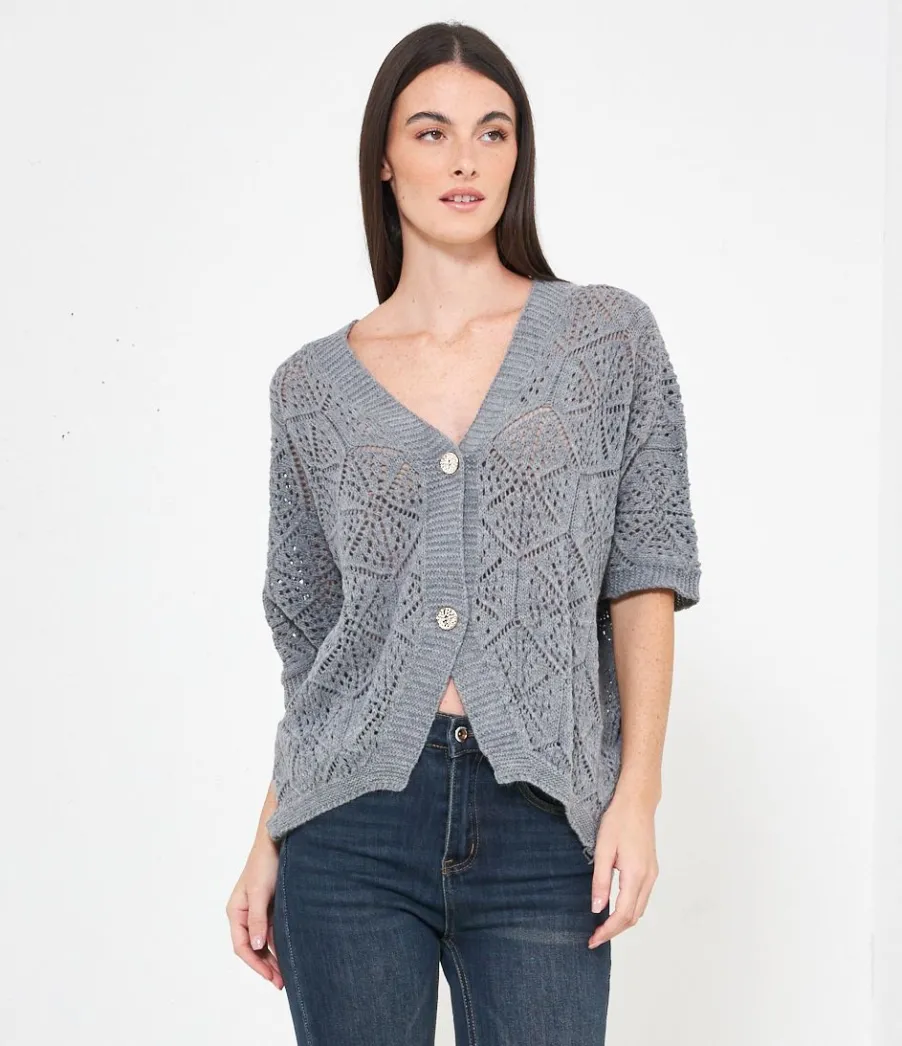 Zuiki Cardigan traforato Best
