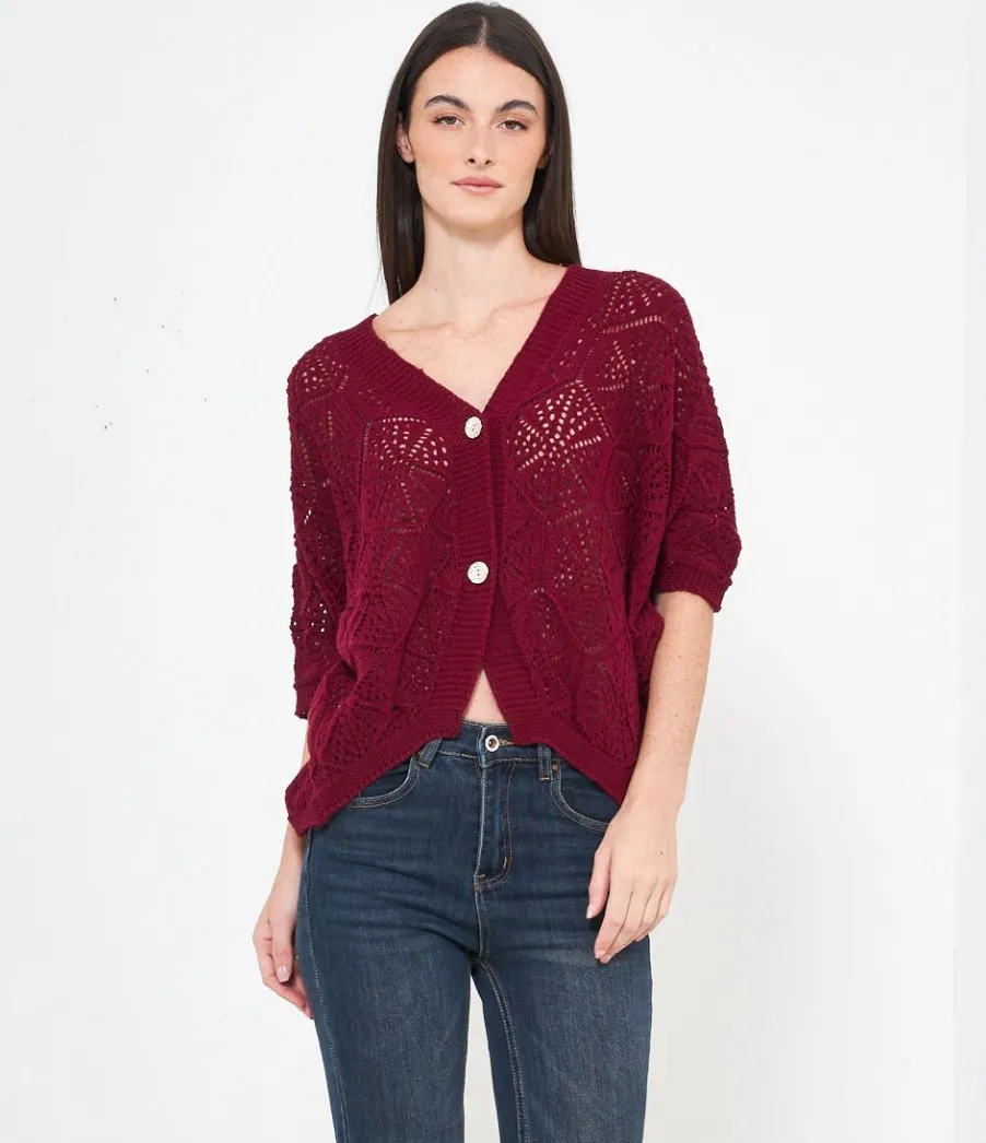 Zuiki Cardigan traforato Best