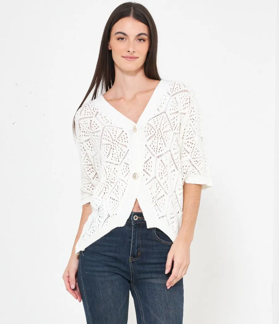 Zuiki Cardigan traforato Best