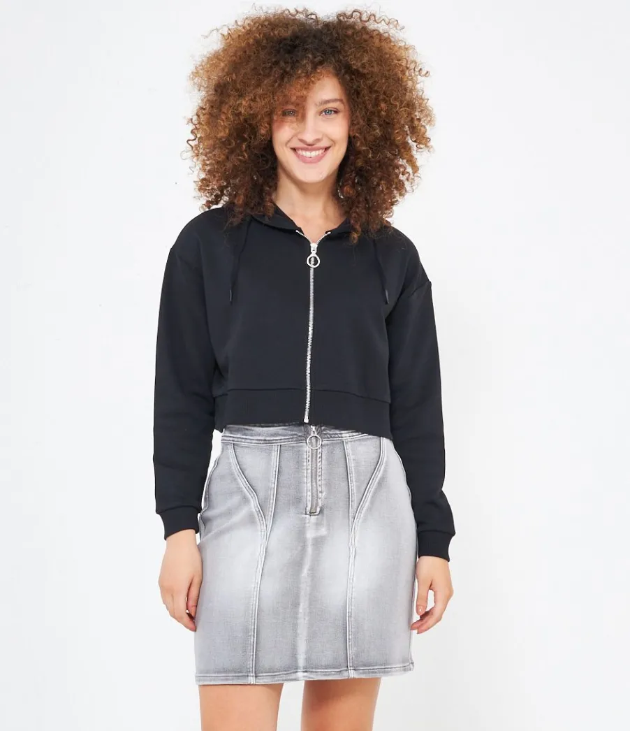 Zuiki Felpa con zip Discount