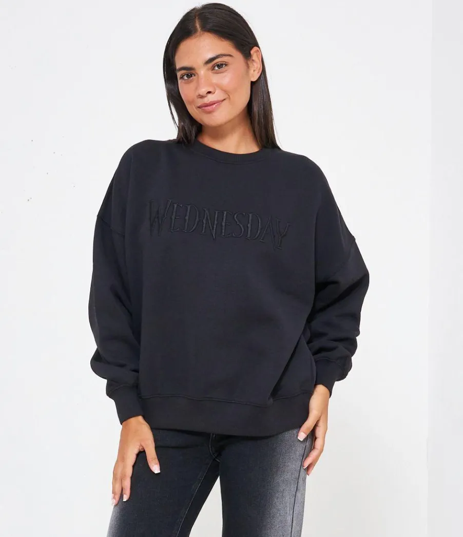 Zuiki Felpa 'Wednesday' Nero Discount