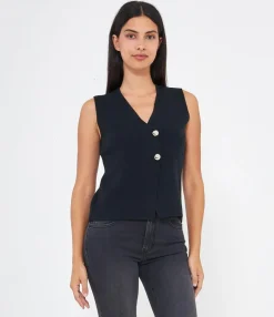 Zuiki Gilet bottoni gioiello Best