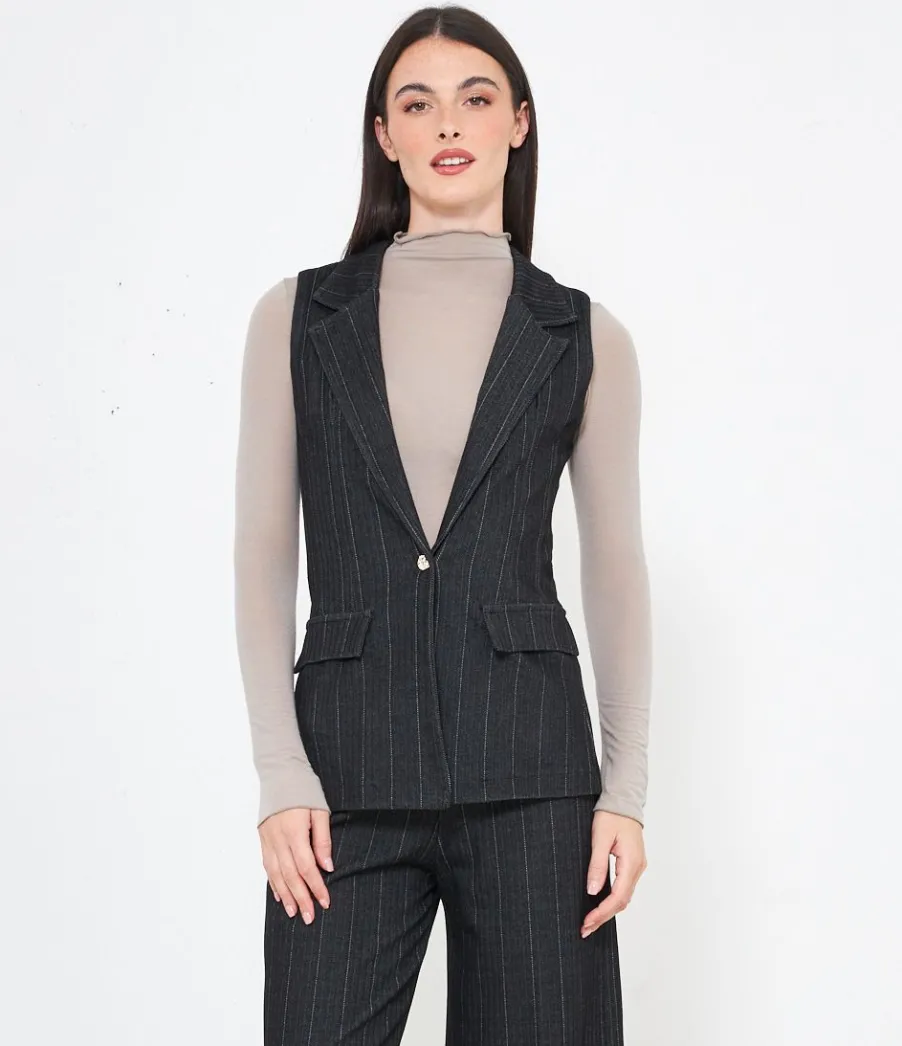 Zuiki Gilet gessato Best