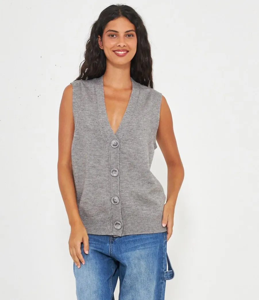Zuiki Gilet in viscosa Discount
