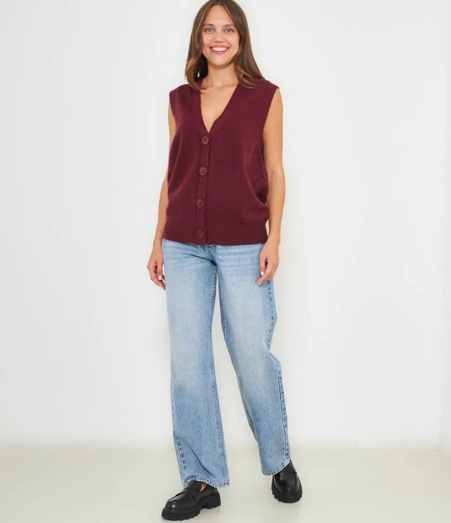 Zuiki Gilet in viscosa Discount