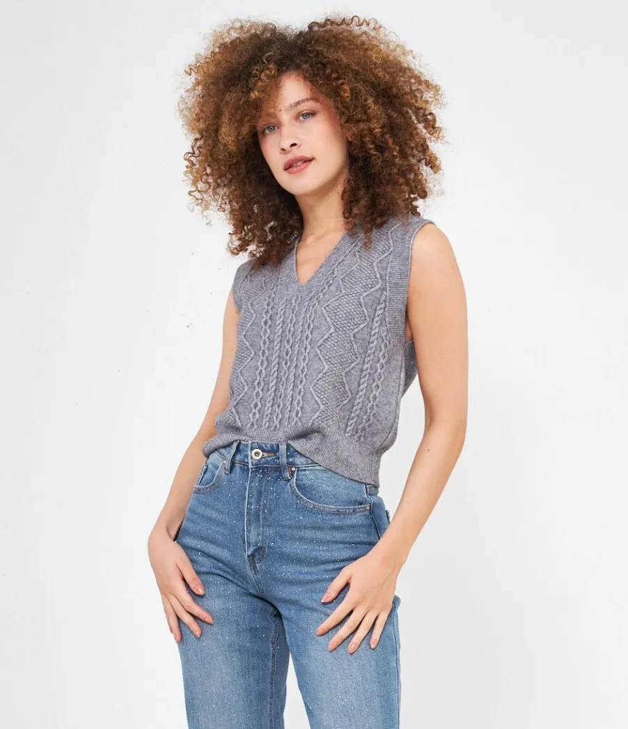 Zuiki Gilet lavorato Discount
