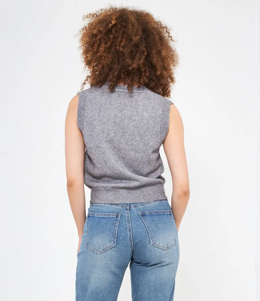 Zuiki Gilet lavorato Discount