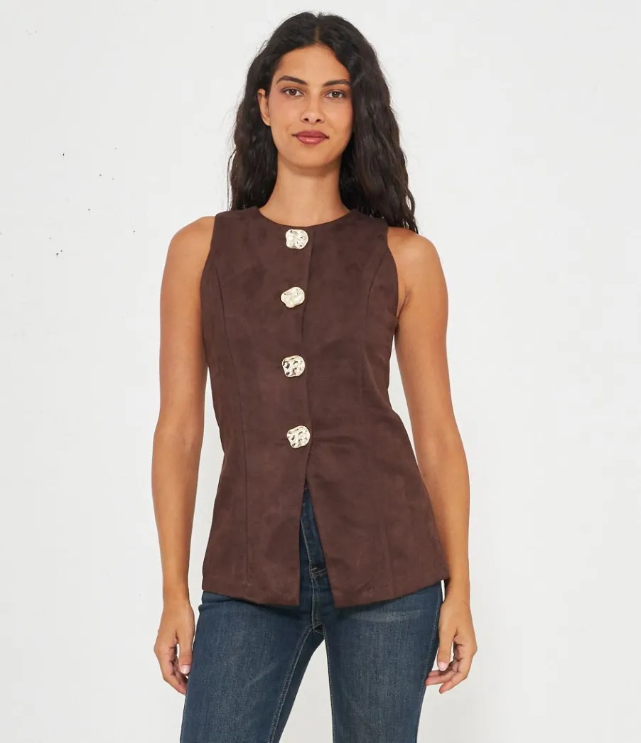 Zuiki Gilet quattro bottoni Hot