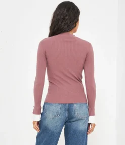 Zuiki Maglia con camicia plissè Discount