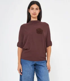 Zuiki Maglia con fiore ricamato Best
