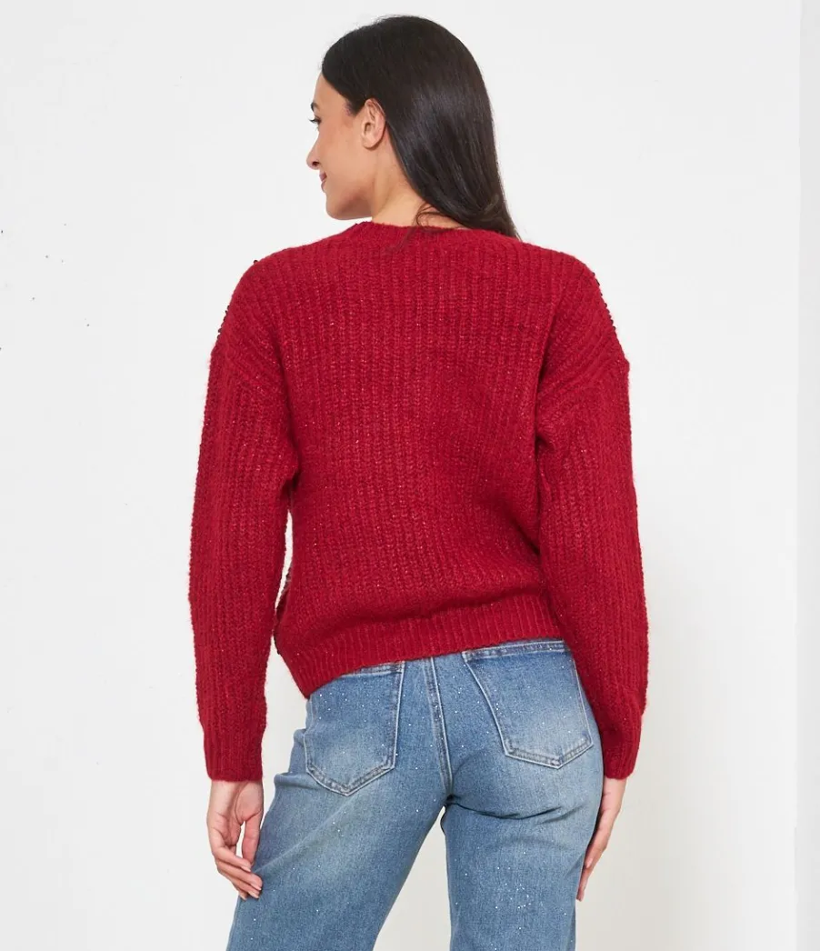 Zuiki Maglia con paillettes Discount