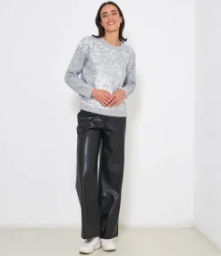 Zuiki Maglia con paillettes Discount