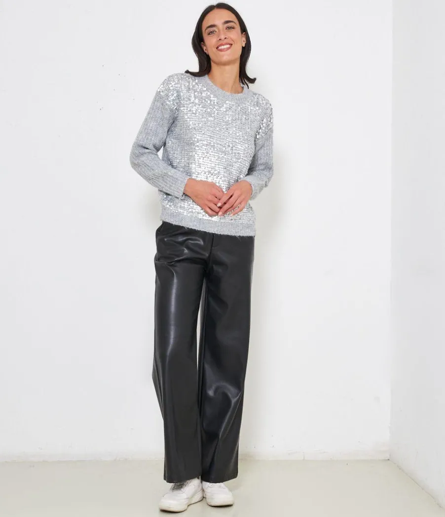 Zuiki Maglia con paillettes Discount