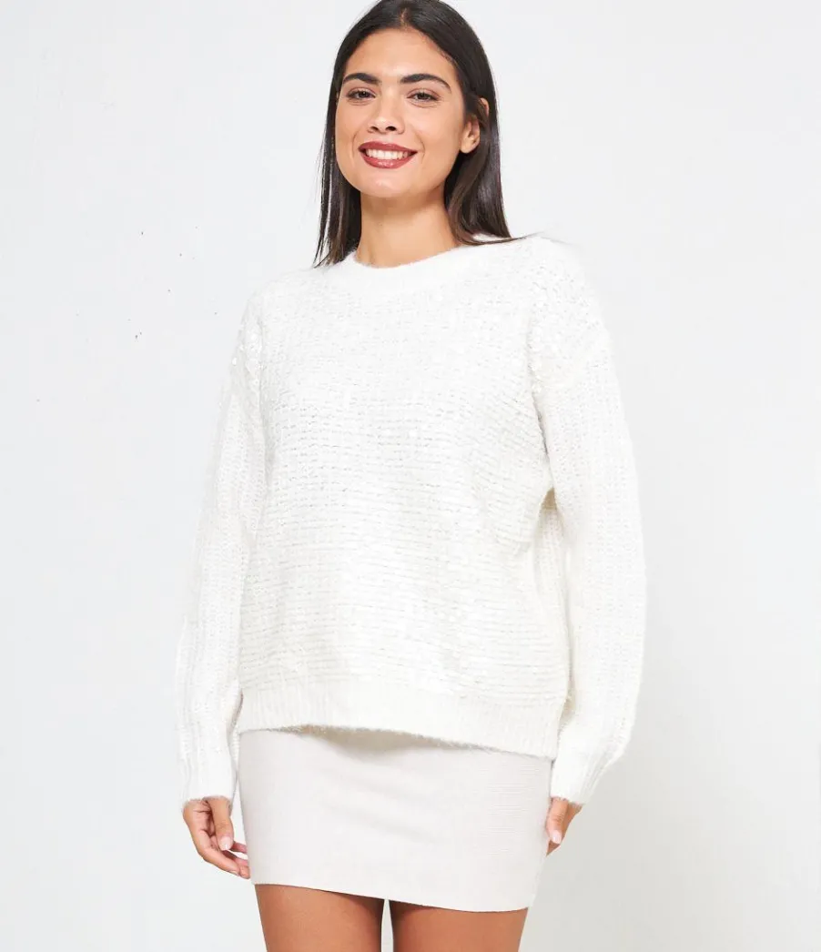 Zuiki Maglia con paillettes Discount