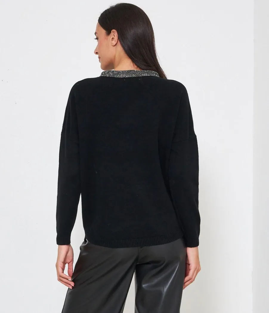 Zuiki Maglia con strass Hot