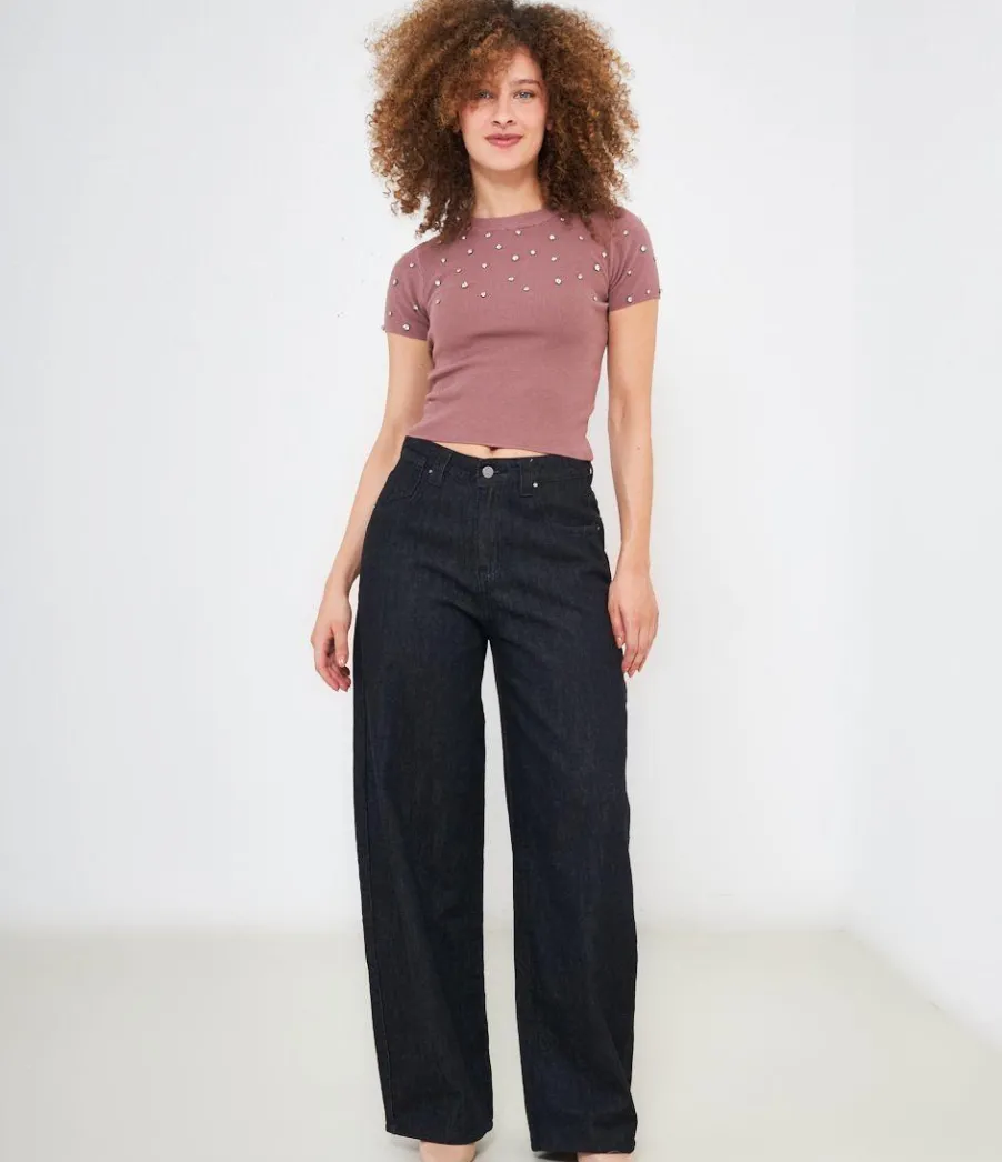 Zuiki Maglia con strass Best