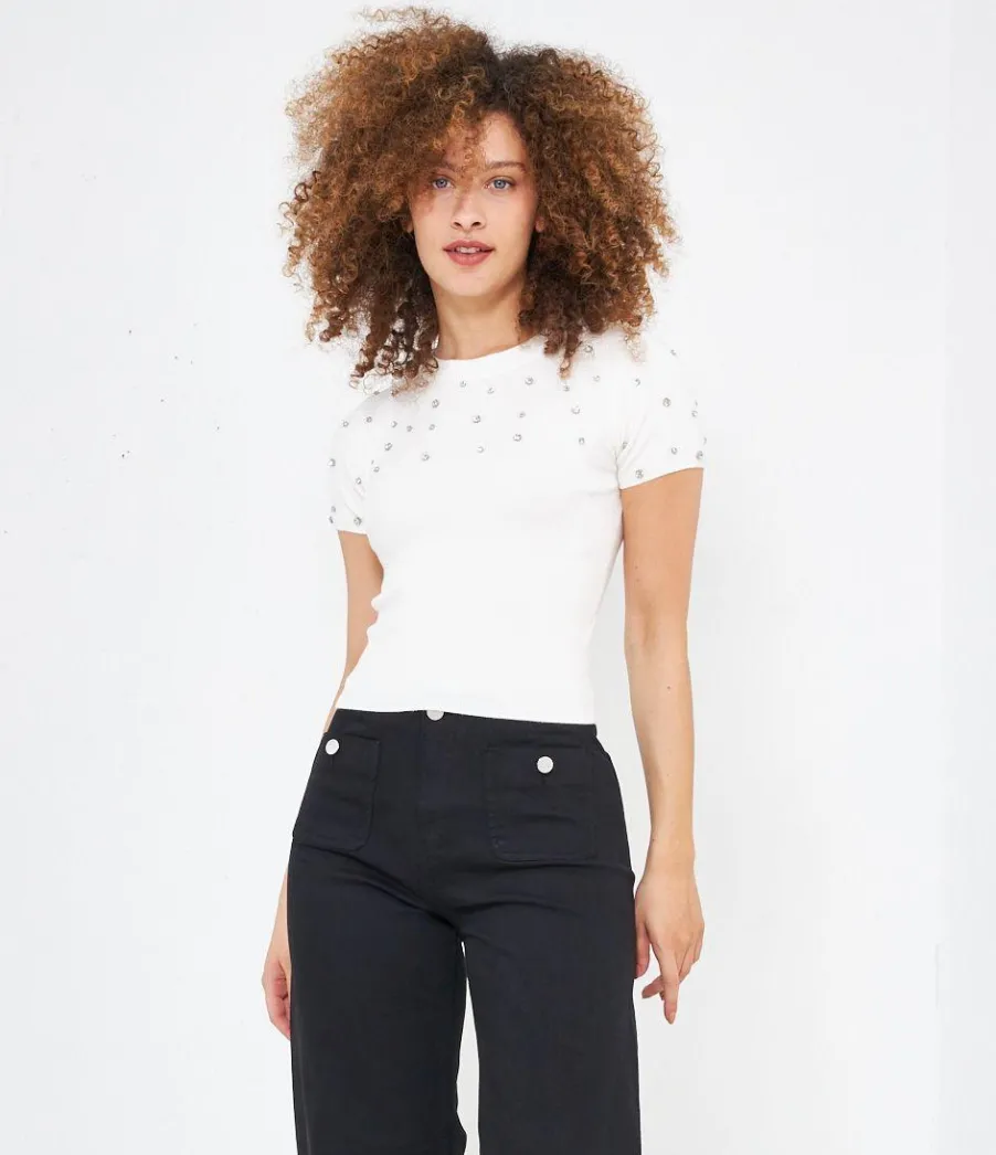 Zuiki Maglia con strass Best