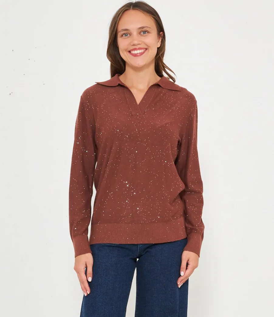 Zuiki Maglia micro paillettes New
