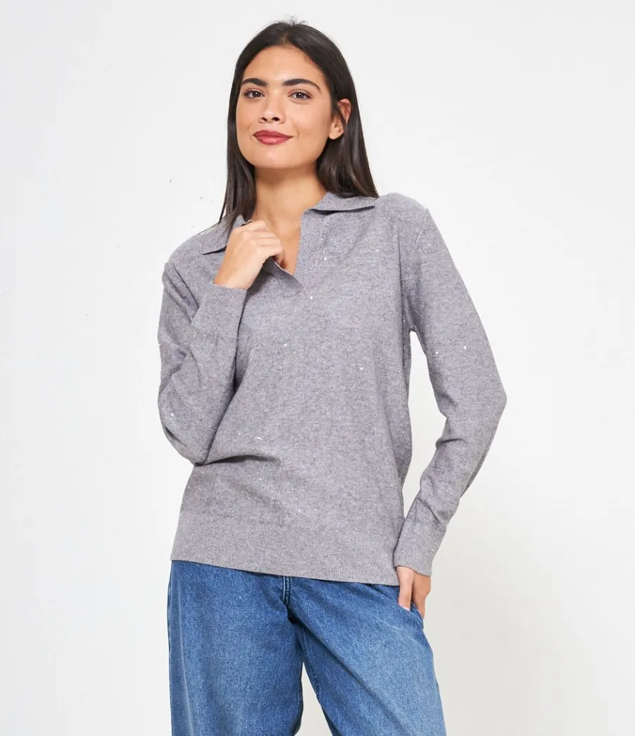 Zuiki Maglia micro paillettes New