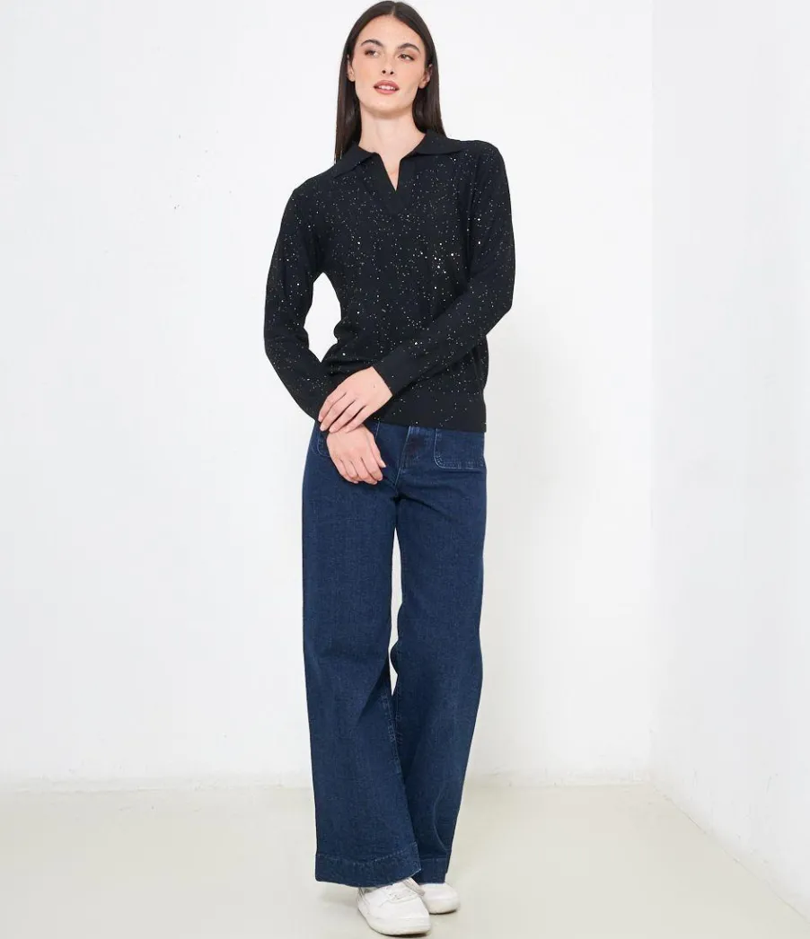 Zuiki Maglia micro paillettes New