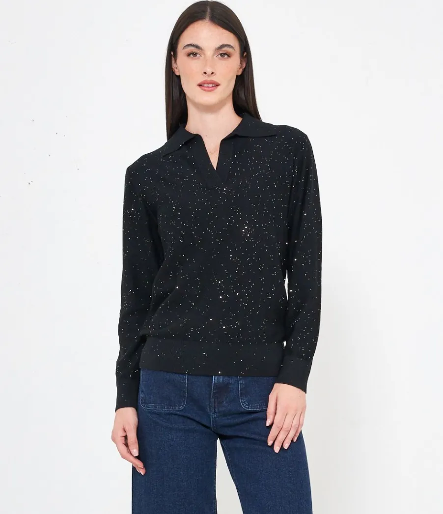 Zuiki Maglia micro paillettes New