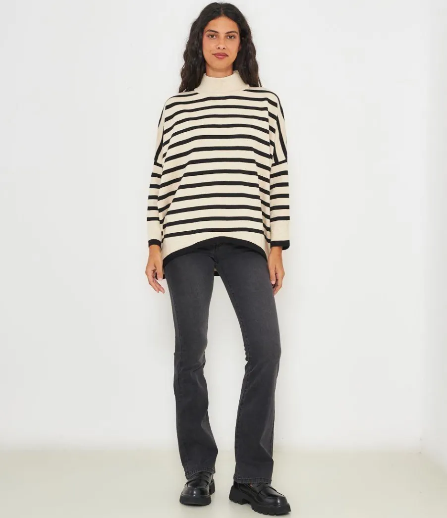 Zuiki Maglia over a righe Discount