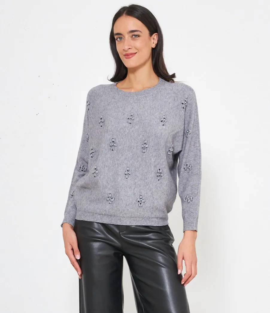 Zuiki Maglia over con ricami New